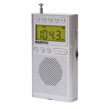 Sanyo Silver AM/FM Portable Digital Radio