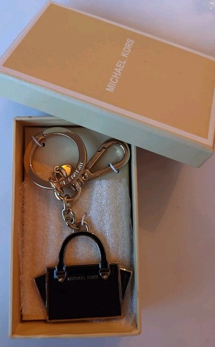 Michael kors black bag keyring - bag,