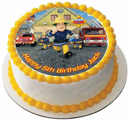 Fireman sam cake - fireman, topper