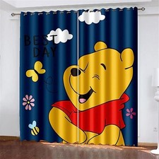 Winnie-the-Pooh Curtains Windows Decor Kids Bedroom Living Room Customizable