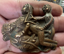 Vintage Collectible Hand Crafted Brass Made Erotic Couple Sex Position Figuring