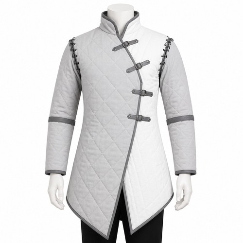 Medieval white quilted - medieval,