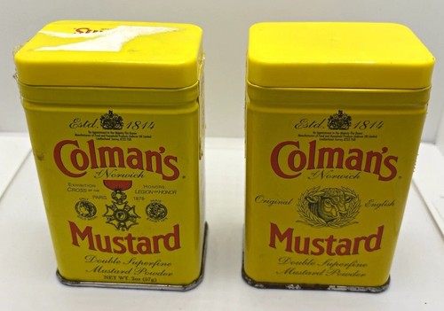 Pair vintage colman s - pair, of