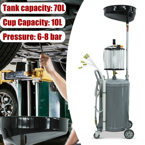 Mobile 70l waste - oil, drainer