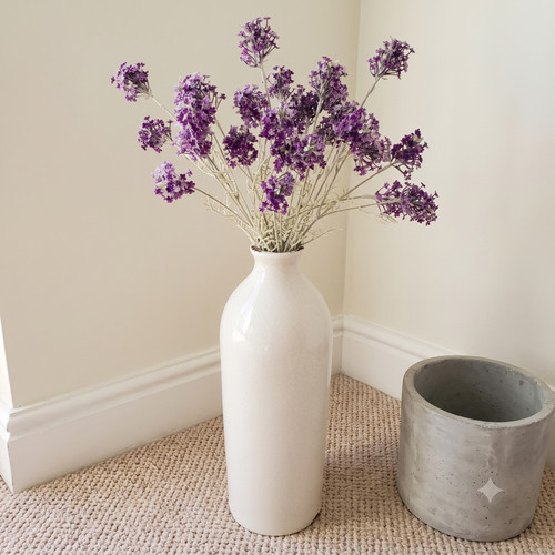 Tall ceramic floor vase - ceramic,