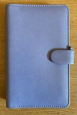  Filofax Saffiano Compact Organiser (Smaller Version) Powder Blue Faux Leather 