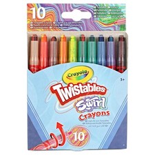 Crayola Swirl Mini Twistable Crayons Magical Swirl Effect 10 in Pack - Assorted