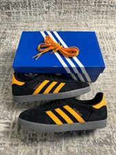 Size 8.5 - Adidas Originals Gazelle Black Orange JI1023