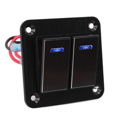 2 Gang Rocker Switch Panel