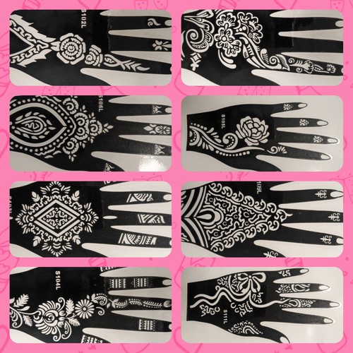 Henna stencils body art mehndi - stencils,