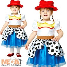 Jessie Toy Story Girls Fancy Dress Cowgirl Kids Disney Toddlers Infants Costume
