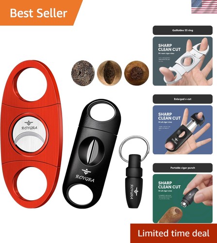 Versatile cigar cutting set - cigar,