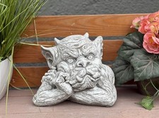 Stone figure gargoyle Lorenzo gatekeeper edge stool frost-proof bust gargoyles