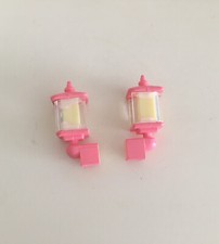 Sylvanian Families - Pippins Cafe / Applewood Dept Store Spares- 2X Pink Light
