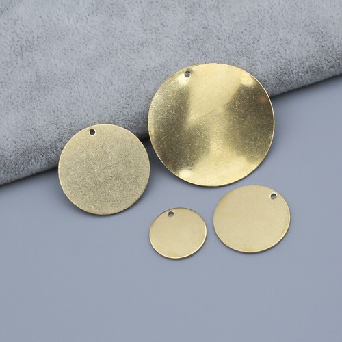 Raw brass round blank stamping - raw,