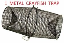 1 x METAL CRAYFISH TRAPS LIVE BAIT EEL SHRIMP PRAWN FISH CRAB DROP CAGE NET POT