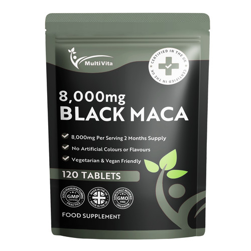 Black maca 8000mg 120 - maca,