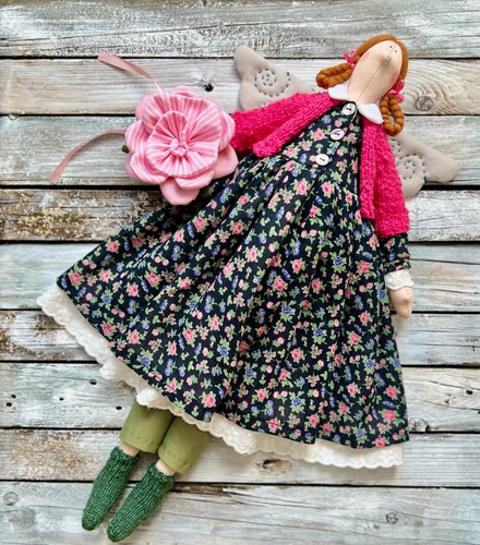 Garden angel tilda doll - angel,
