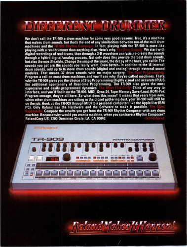 1984 roland 909 - tr-909, drum