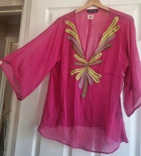 Antik Batik Pink %100 Silk