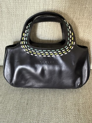Large black leather - , bag