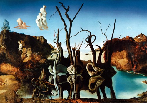 Salvador dali swans - dali,