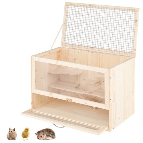 Costway wooden hamster cage - wooden,