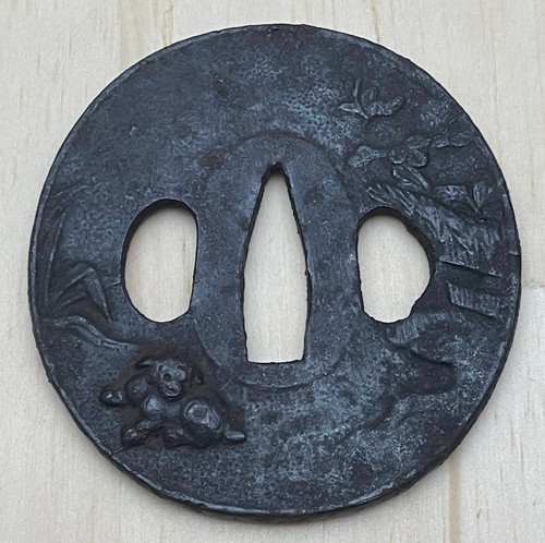 Japanese tsuba sword guard - tsuba,