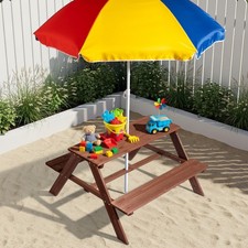 Wooden Kids Picnic Table Set