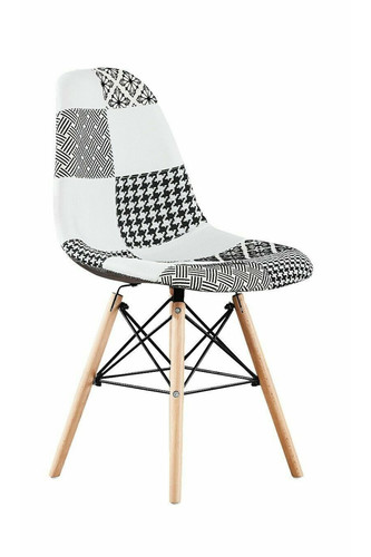 Black white patchwork dining - patchwork,