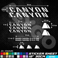 CANYON Vinyl Decal Stickers