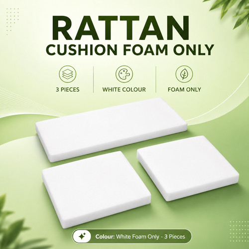 3pc rattan chair cushion - rattan, foam