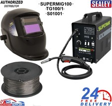 Sealey SUPERMIG100 With Welding Helmet S01001 + TG100/1 MIG Wire Kit