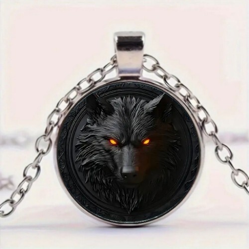 Classic black wolf art pattern - classic,