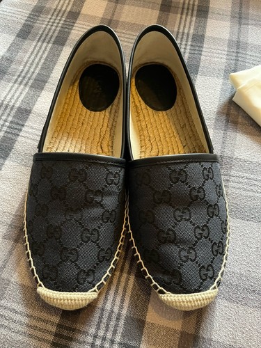 Gucci black canvas - black, espadrilles