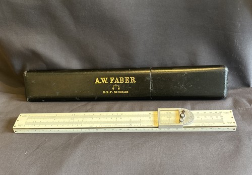 Vintage slide rule - slide, a.w.