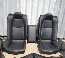 Mazda RX8 Complete Black Leather Rear Bench Seats & Rear Cubby / Ski Hatch