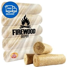 Briquettes Firewood Heat Logs Fuel Blocks Long Burning Fire Logs - 5 Blocks