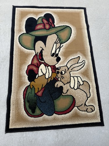 Vintage rug minnie mouse a - vintage,