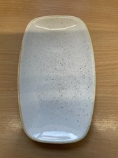 Churchill Stonecast Rectangular Plates Barley White Made in England