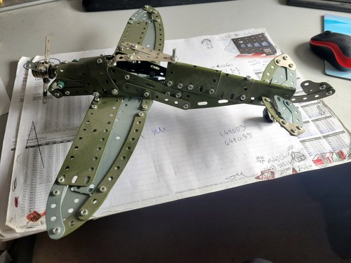 Meccano style spitfire - style,