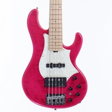 STELLA GEAR Bardic-DL See Thru Pink Used Maple Neck 5-String w/Soft Case