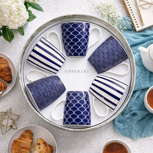 Blue mug gift set - blue,