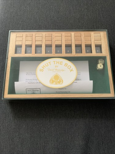 Vintage shut the box - box, by