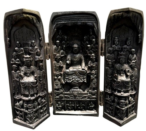 Chinese carved wood buddhist - chinese,