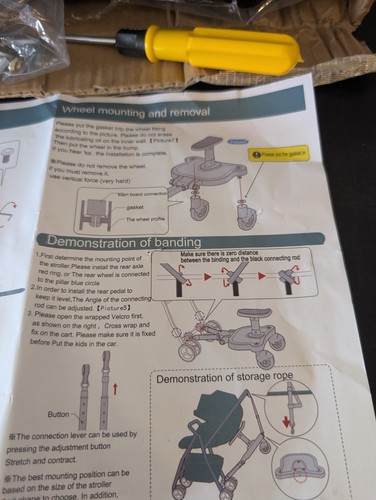 Universal buggy board with - buggy,