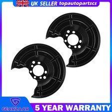 2x Rear Brake Disc Back Plates