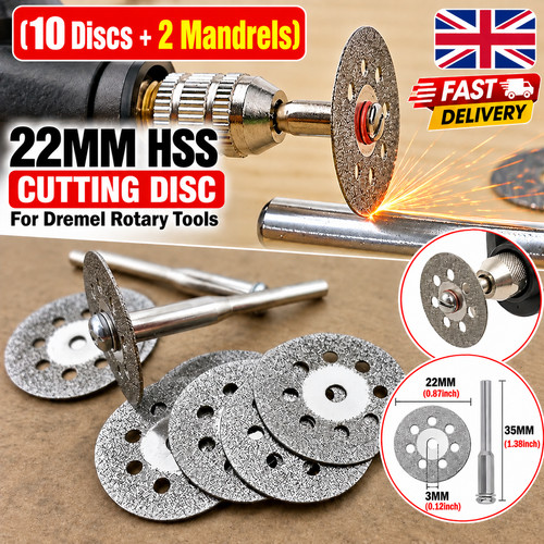 12pc 22mm diamond cutting - 22mm,