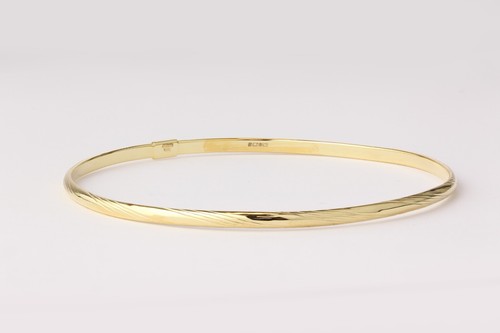 9ct yellow gold twist - 9ct, bangle