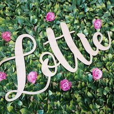 Large Wooden Name Wall Sign